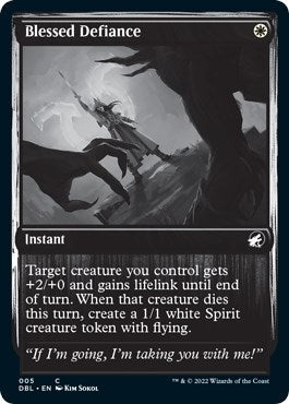 Image for Blessed Defiance (5) (DBL) - Magic: The Gathering