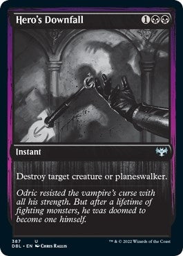 Image for Hero's Downfall (387) (DBL) - Magic: The Gathering