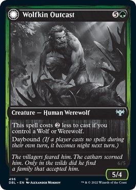 Image for Wolfkin Outcast (496) (DBL) - Magic: The Gathering