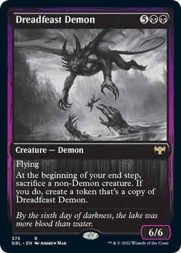 Image for Dreadfeast Demon (375) (DBL) - Magic: The Gathering