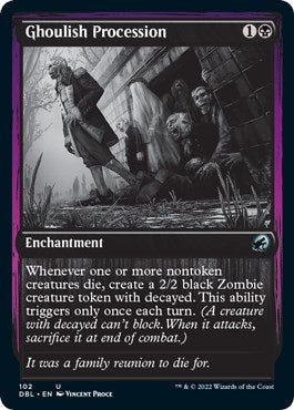 Image for Ghoulish Procession (102) (DBL) - Magic: The Gathering