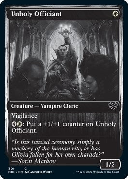Image for Unholy Officiant (308) (DBL) - Magic: The Gathering
