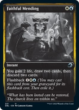 Image for Faithful Mending (221) (DBL) - Magic: The Gathering