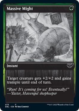 Image for Massive Might (475) (DBL) - Magic: The Gathering