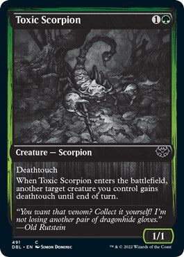 Image for Toxic Scorpion (491) (DBL) - Magic: The Gathering