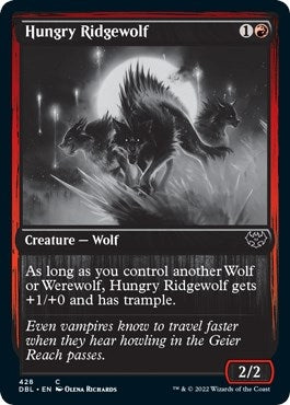 Image for Hungry Ridgewolf (428) (DBL) - Magic: The Gathering