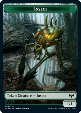 Image for Insect // Human Soldier Double-Sided Token (13 // 15) (VOW) - Magic: The Gathering
