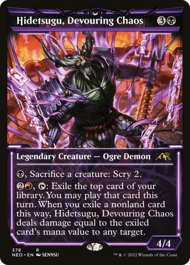 Image for Hidetsugu, Devouring Chaos (Showcase) (378) (NEO) - Magic: The Gathering