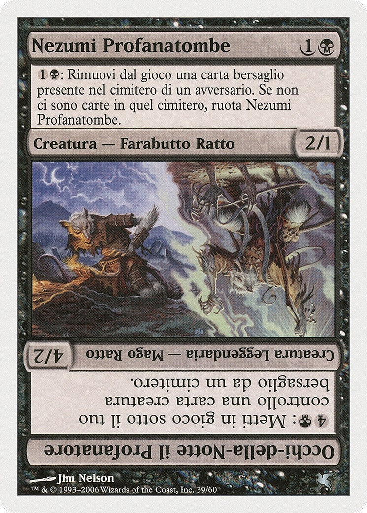 Nezumi Graverobber // Nighteyes the Desecrator (Italian) - "Nezumi Profanatombe" (A39) (A39) (PSAL)