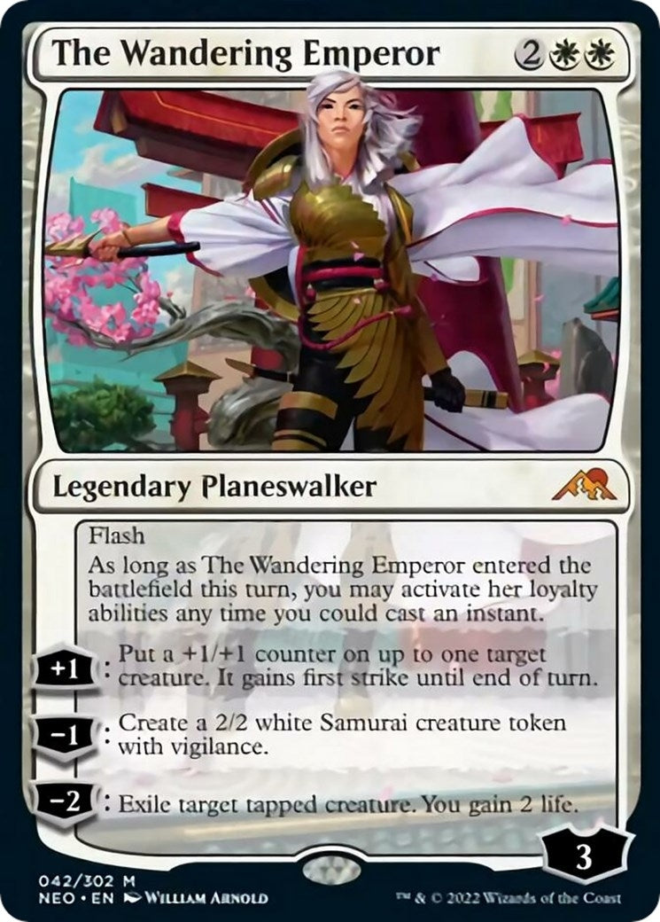 Image for The Wandering Emperor (42) (NEO) - Magic: The Gathering