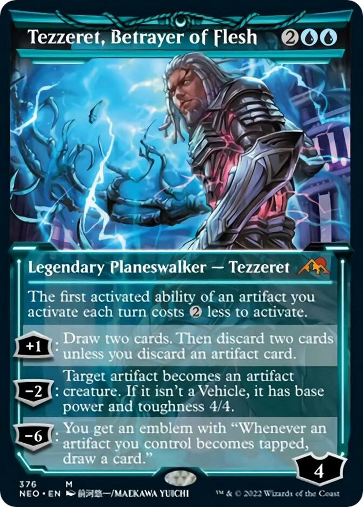 Image for Tezzeret, Betrayer of Flesh (Showcase) (376) (NEO) - Magic: The Gathering