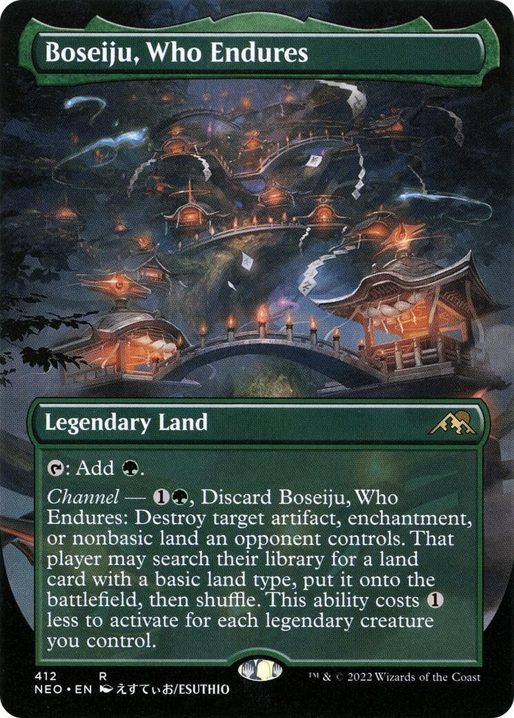 Image for Boseiju, Who Endures (Borderless) (412) (NEO) - Magic: The Gathering