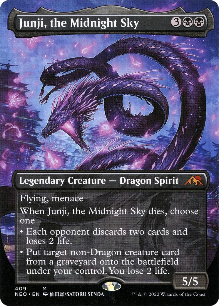 Image for Junji, the Midnight Sky (Borderless) (409) (NEO) - Magic: The Gathering