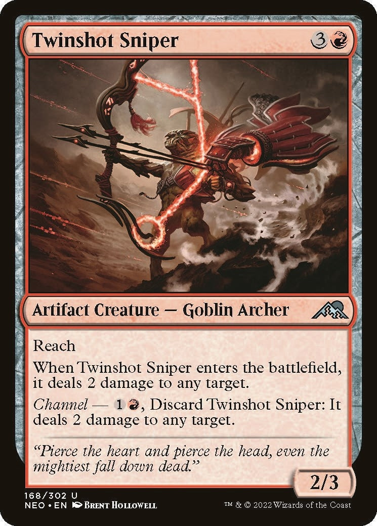 Image for Twinshot Sniper (168) (NEO) - Magic: The Gathering