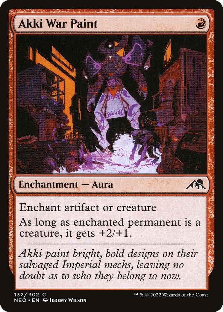 Image for Akki War Paint (132) (NEO) - Magic: The Gathering