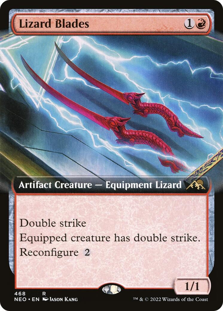 Image for Lizard Blades (Extended Art) (468) (NEO) - Magic: The Gathering