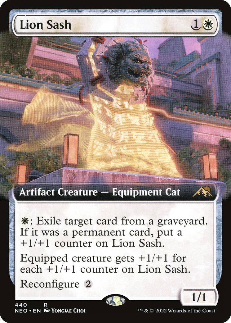 Image for Lion Sash (Extended Art) (440) (NEO) - Magic: The Gathering