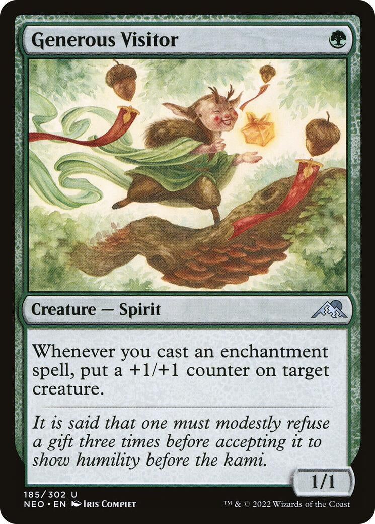 Image for Generous Visitor (185) (NEO) - Magic: The Gathering