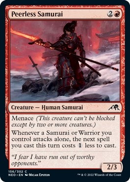 Image for Peerless Samurai (156) (NEO) - Magic: The Gathering