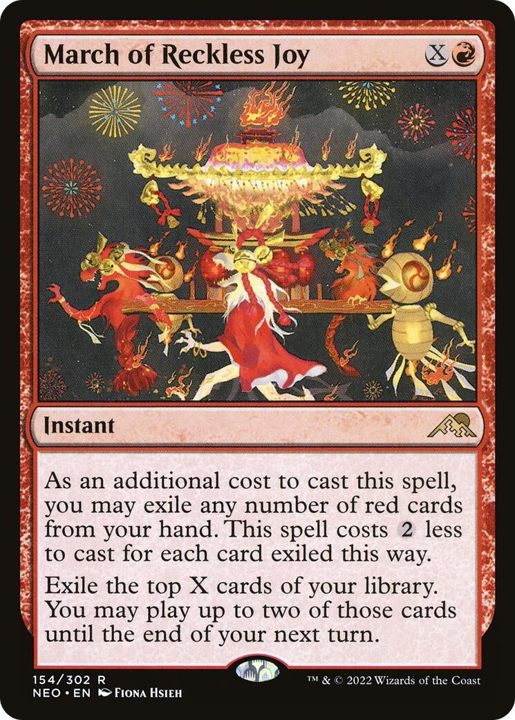 Image for March of Reckless Joy (154) (NEO) - Magic: The Gathering