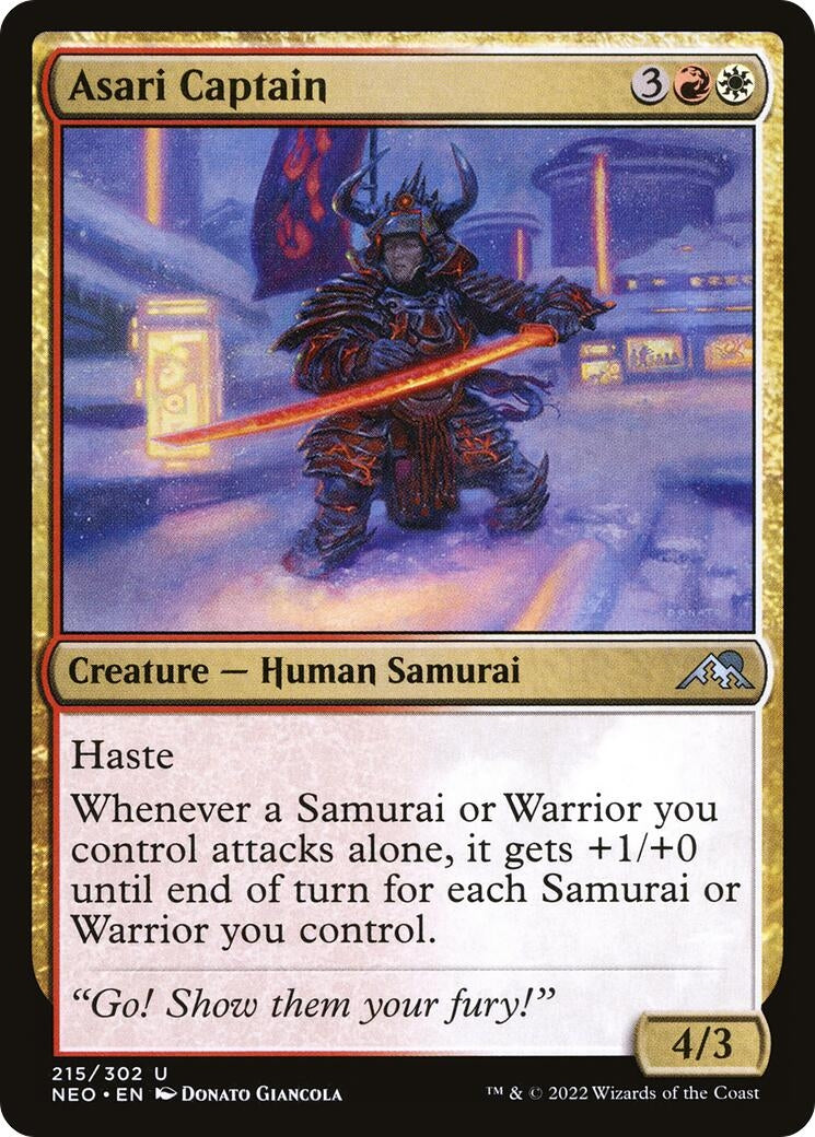 Image for Asari Captain (215) (NEO) - Magic: The Gathering