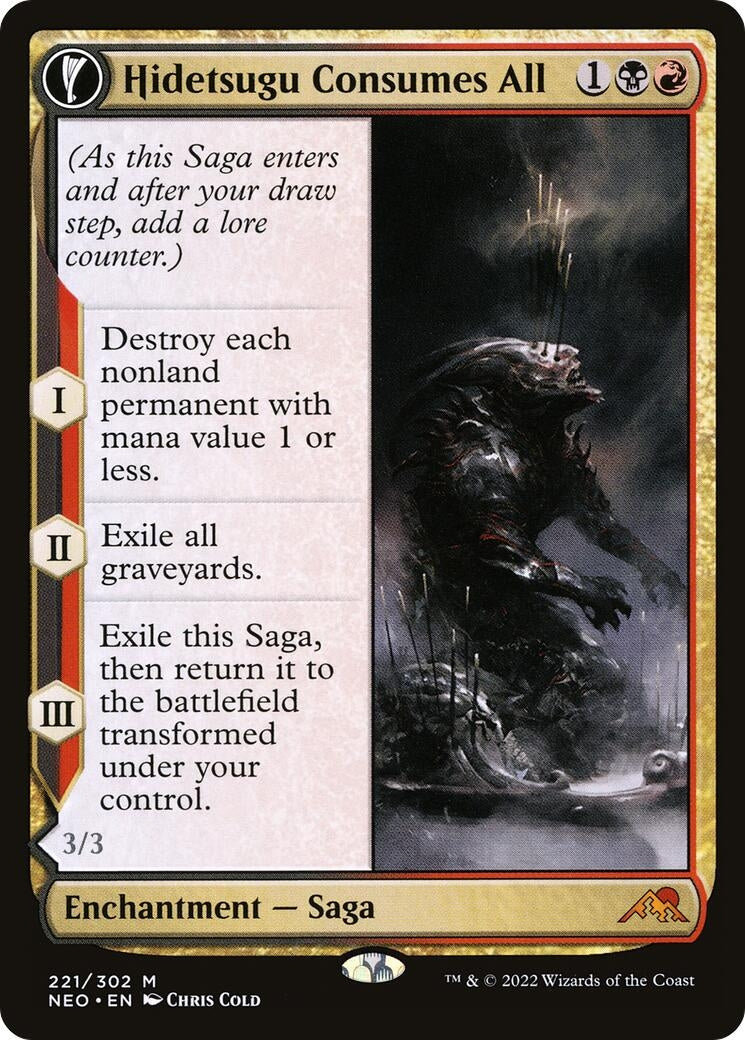 Image for Hidetsugu Consumes All (221) (NEO) - Magic: The Gathering