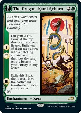 Image for The Dragon-Kami Reborn (Extended Art) (473) (NEO) - Magic: The Gathering