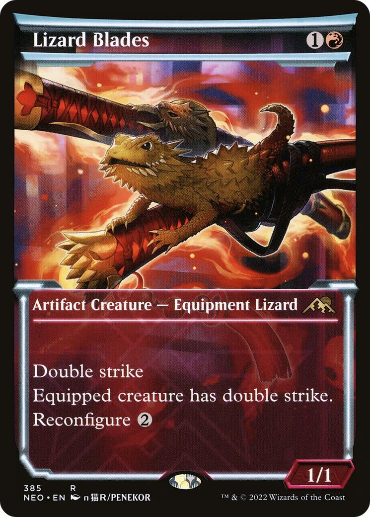 Image for Lizard Blades (Showcase) (385) (NEO) - Magic: The Gathering