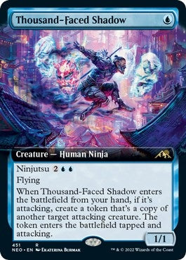 Image for Thousand-Faced Shadow (Extended Art) (451) (NEO) - Magic: The Gathering