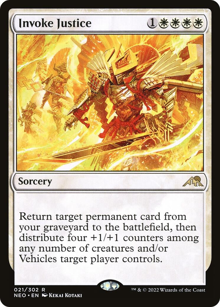 Image for Invoke Justice (21) (NEO) - Magic: The Gathering
