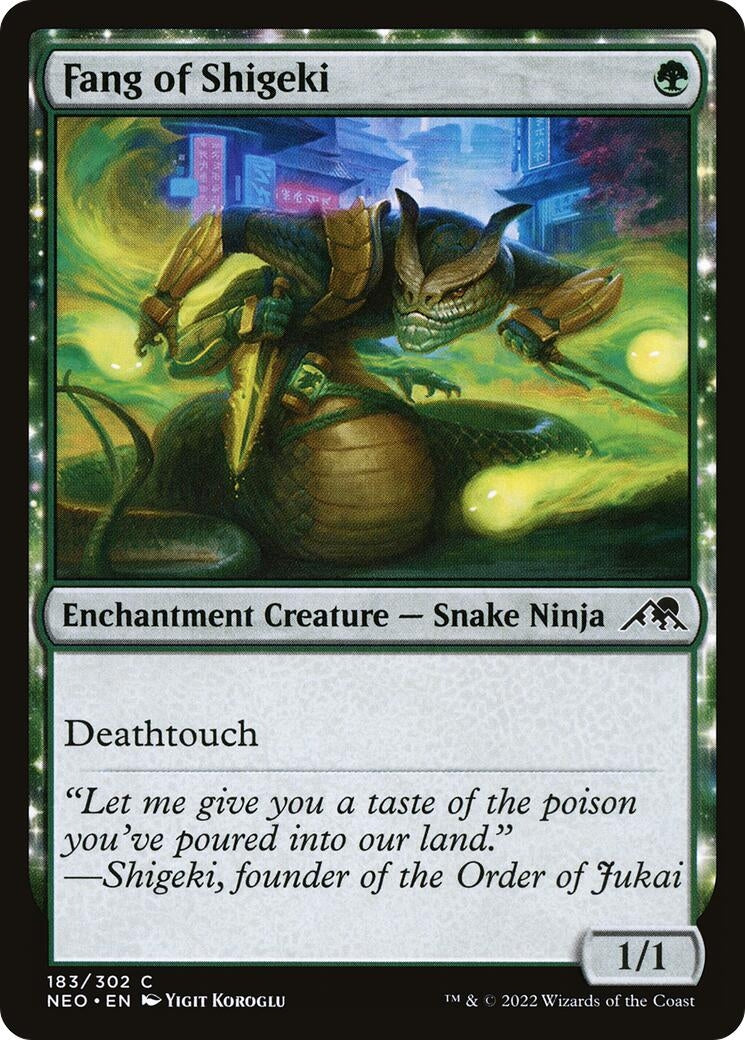 Image for Fang of Shigeki (183) (NEO) - Magic: The Gathering