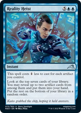 Image for Reality Heist (75) (NEO) - Magic: The Gathering