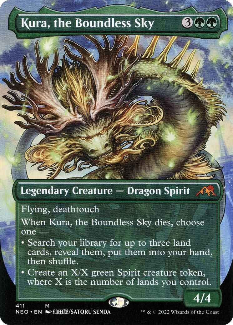 Image for Kura, the Boundless Sky (Borderless) (411) (NEO) - Magic: The Gathering