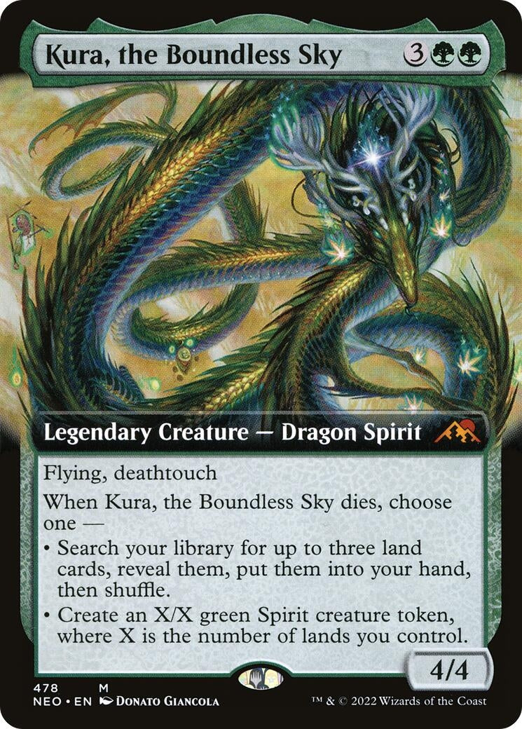 Image for Kura, the Boundless Sky (Extended Art) (478) (NEO) - Magic: The Gathering