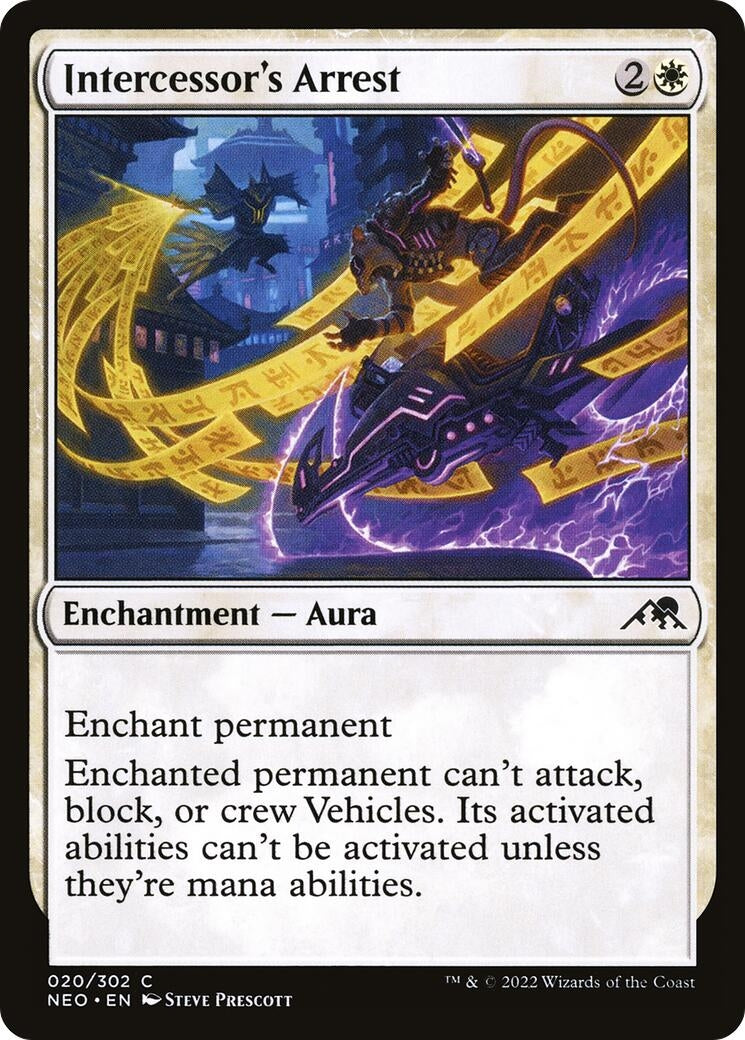 Image for Intercessor's Arrest (20) (NEO) - Magic: The Gathering