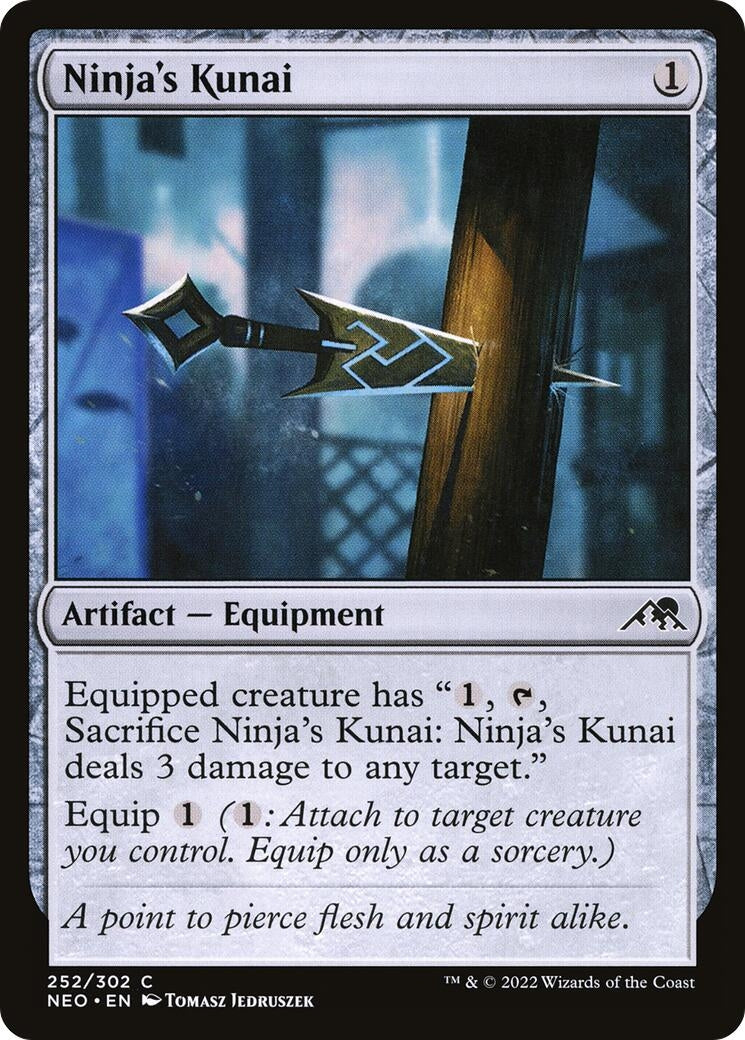 Image for Ninja's Kunai (252) (NEO) - Magic: The Gathering