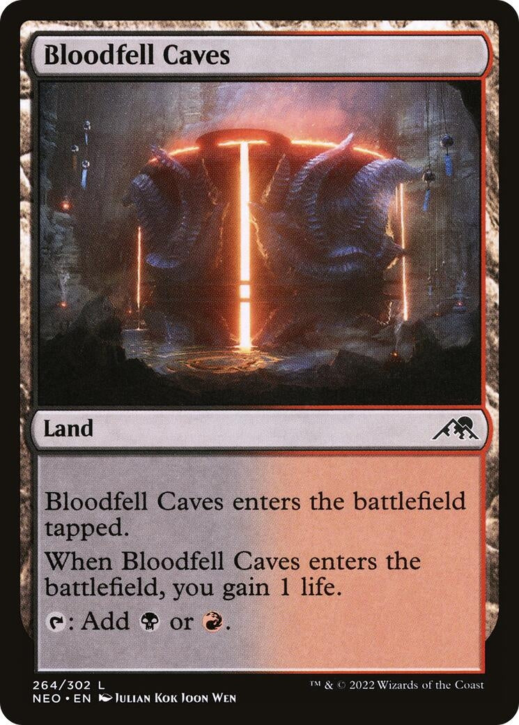 Image for Bloodfell Caves (264) (NEO) - Magic: The Gathering