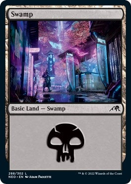 Image for Swamp (288) (288) (NEO) - Magic: The Gathering