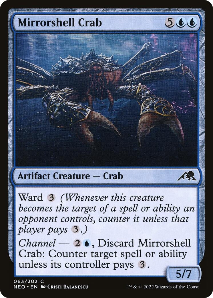 Image for Mirrorshell Crab (63) (NEO) - Magic: The Gathering