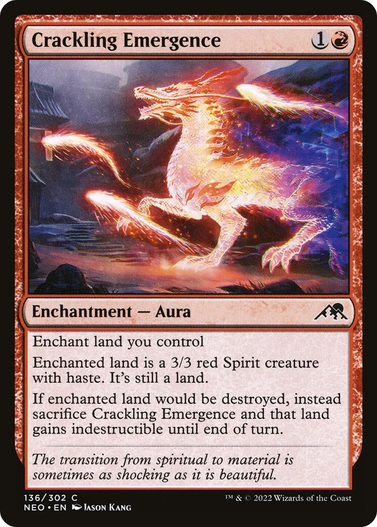 Image for Crackling Emergence (136) (NEO) - Magic: The Gathering