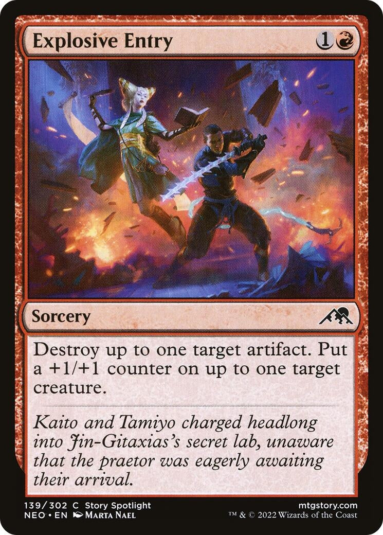 Image for Explosive Entry (139) (NEO) - Magic: The Gathering