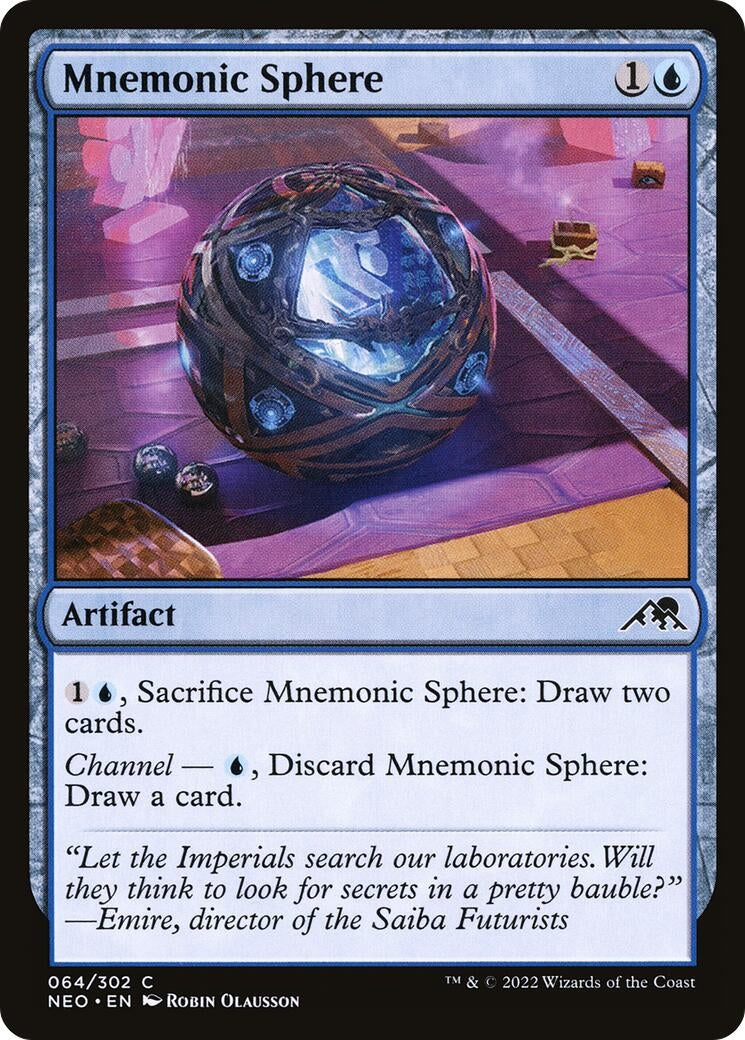 Image for Mnemonic Sphere (64) (NEO) - Magic: The Gathering