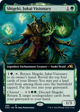 Image for Shigeki, Jukai Visionary (Extended Art) (480) (NEO) - Magic: The Gathering