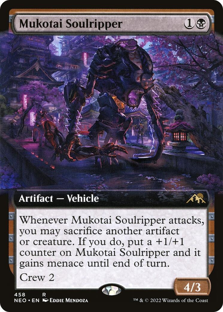Image for Mukotai Soulripper (Extended Art) (458) (NEO) - Magic: The Gathering