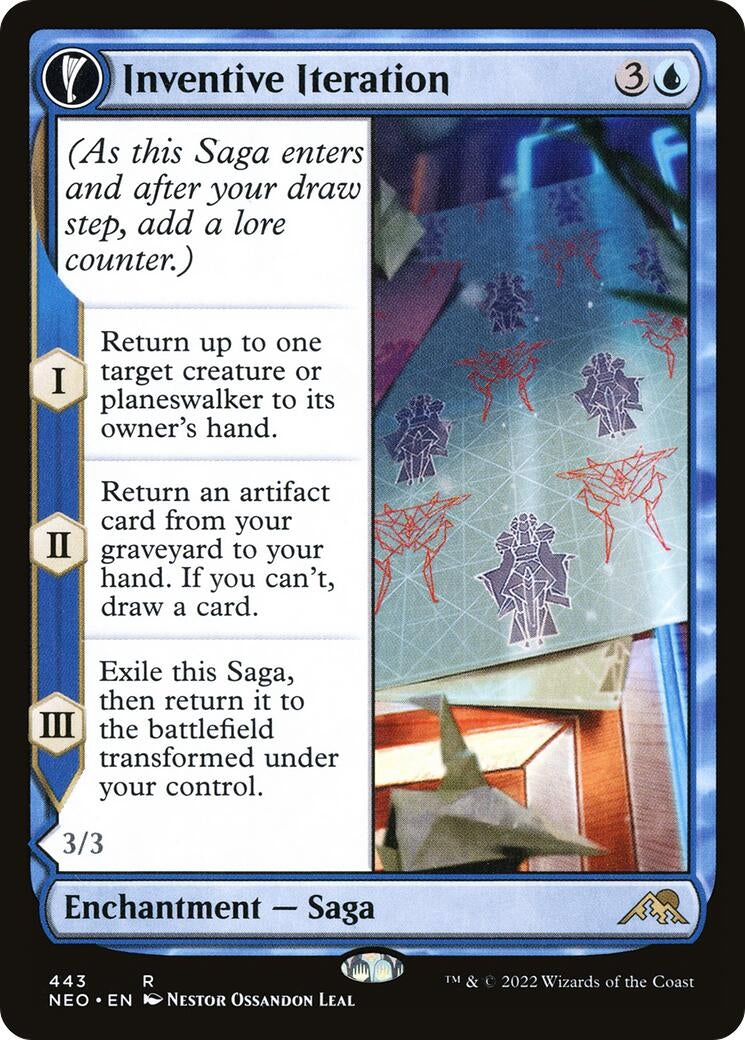 Image for Inventive Iteration (Extended Art) (443) (NEO) - Magic: The Gathering