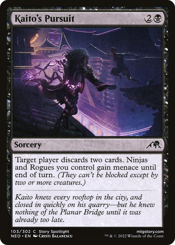 Image for Kaito's Pursuit (103) (NEO) - Magic: The Gathering