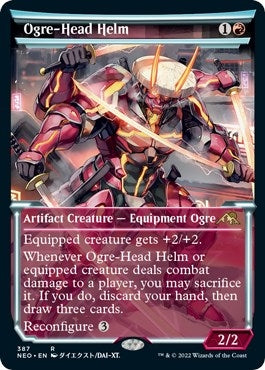 Image for Ogre-Head Helm (Showcase) (387) (NEO) - Magic: The Gathering