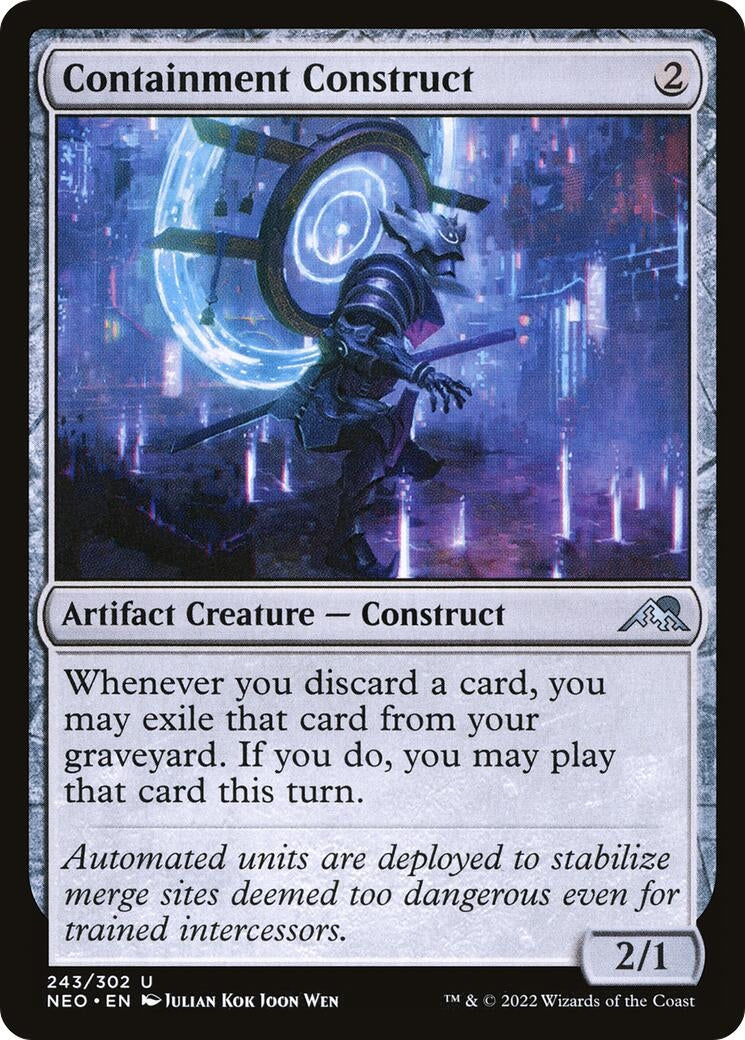 Image for Containment Construct (243) (NEO) - Magic: The Gathering