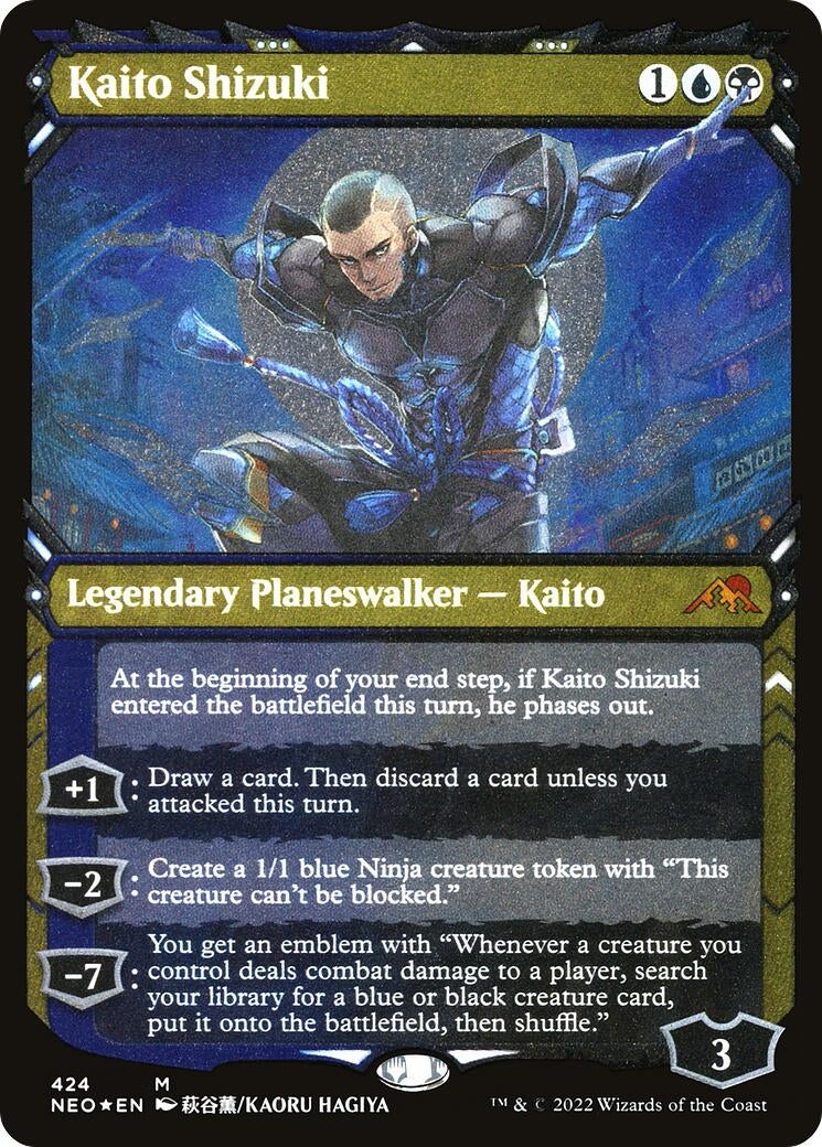 Image for Kaito Shizuki (Showcase) (Foil Etched) (424) (NEO) - Magic: The Gathering