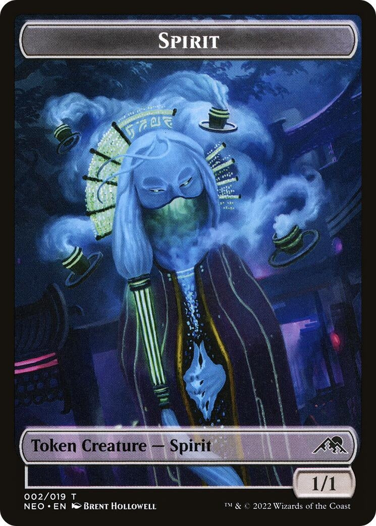 Image for Spirit (002) // Spirit (012) Double-sided Token (2 // 12) (NEO) - Magic: The Gathering